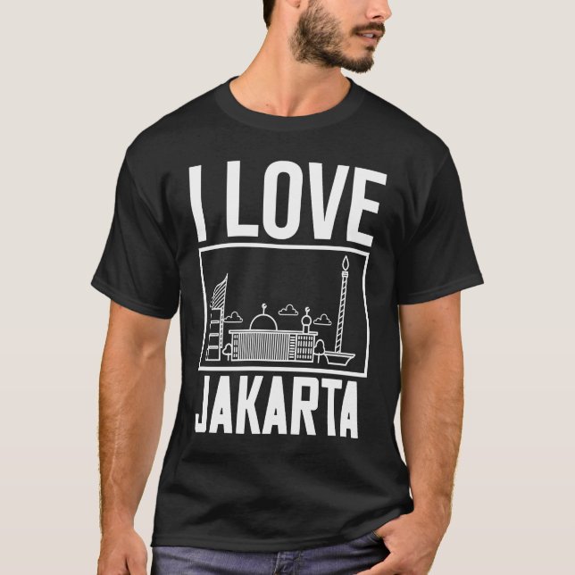 T-shirt Djakarta Skyline (Devant)