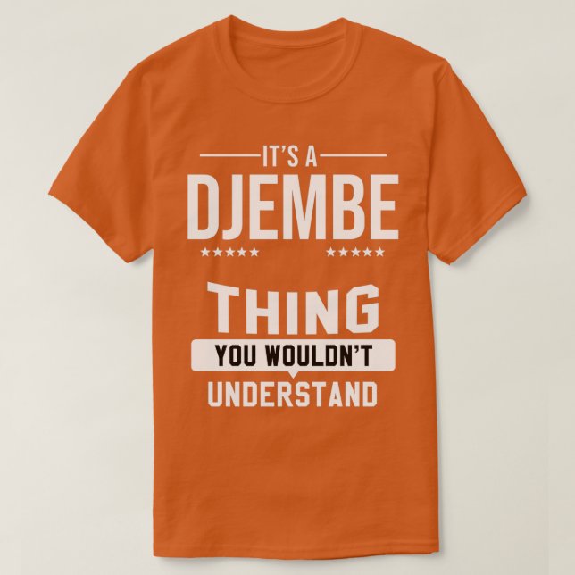 T-shirt Djembe Musicien Goblet Drum Music Instrument (Design devant)