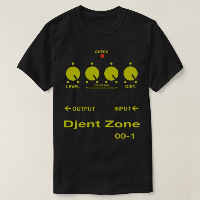 T-shirt Djent Zone Guitar Pedal (Design devant)