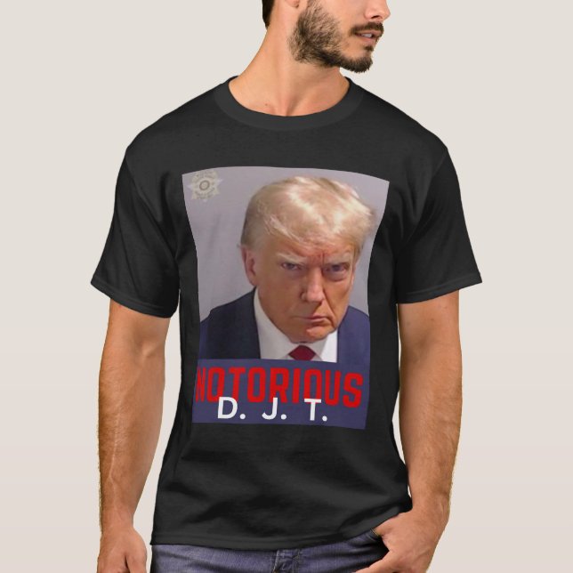 T-shirt Djt - Trump Mug Shot - 24 août 2023 (Devant)