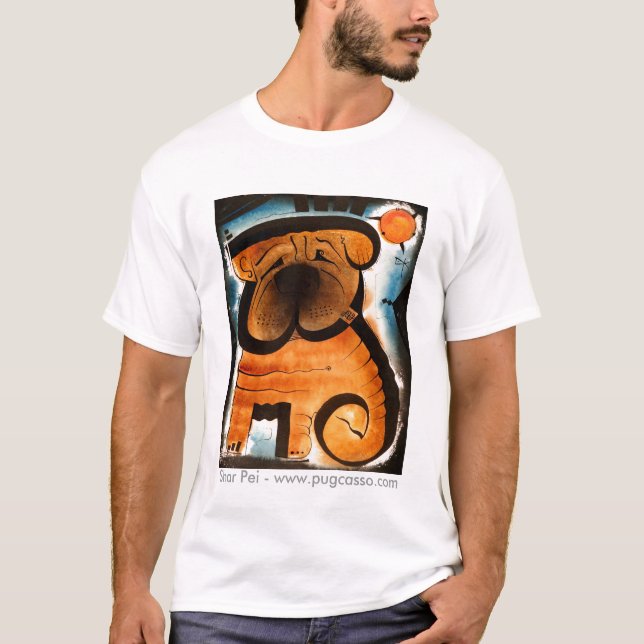 T-shirt dk_2007dec31g, Shar Pei - www.pugcasso.com (Devant)