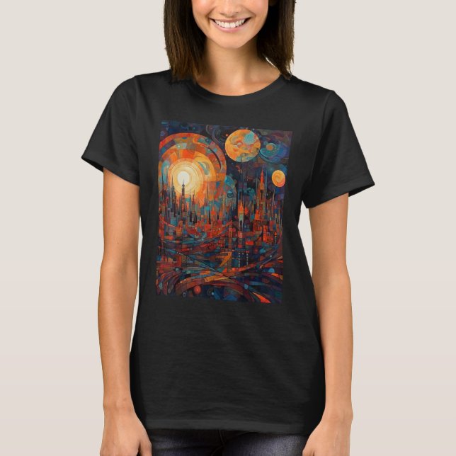 T-shirt DKH138 Sci fi Graphic  One for the Journey (Devant)