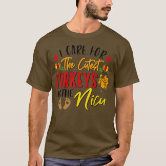 T-shirt DLYo I Care For The Cutest Turkeys Thanksgiving NI
