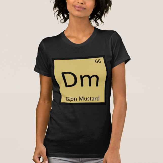 T-shirt Dm - Chimie de la Moutarde de Dijon Symbole du Tab (Devant)