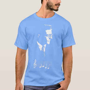 T-shirt Dmitri Shostakovich DSCH motif notes musicales Cad