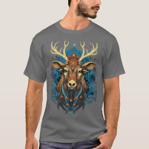 T-shirt DMT Art Psychedelic Reindeer