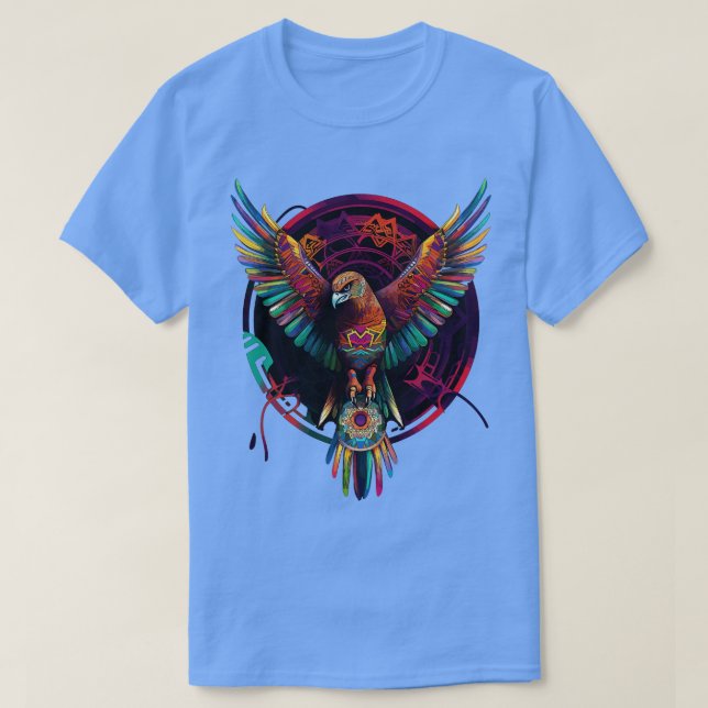 T-shirt DMT Art Shamanic Eagle 1 (Design devant)