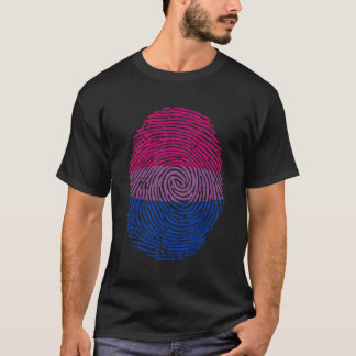 T-shirt Dna D'Imprimante Porte-Doigt Lgbt Lgbtq Biual Flag