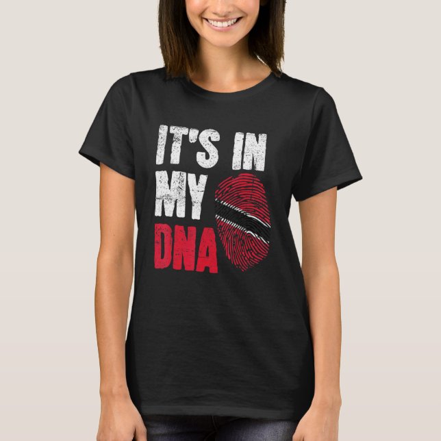 T-shirt DNA Trini Tobago Trinité Drapeau Trinité Trinité P (Devant)