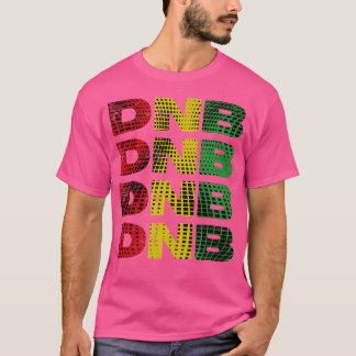 T-shirt Dnb Chemise Rouge Jaune Vert Tambour Abstrait N Ba