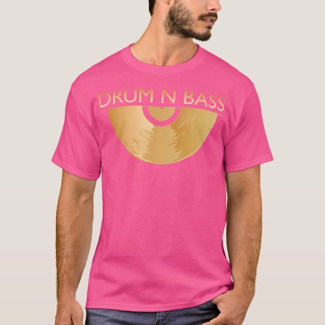 T-shirt Dnb Music 190 Bpm Vynil Plate Drum N Basse (Devant)