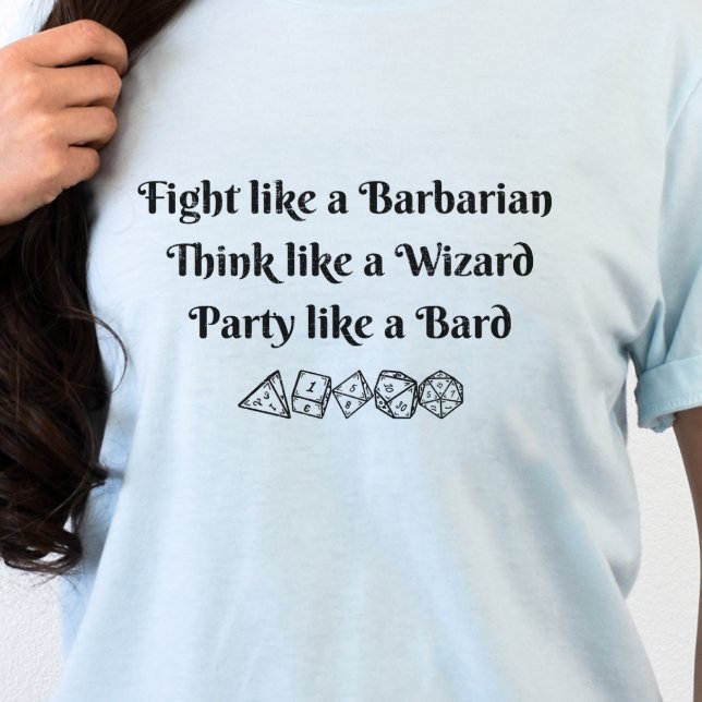 T-shirt DnD Shirt - Barre de Magasin Barbare (Créateur téléchargé)