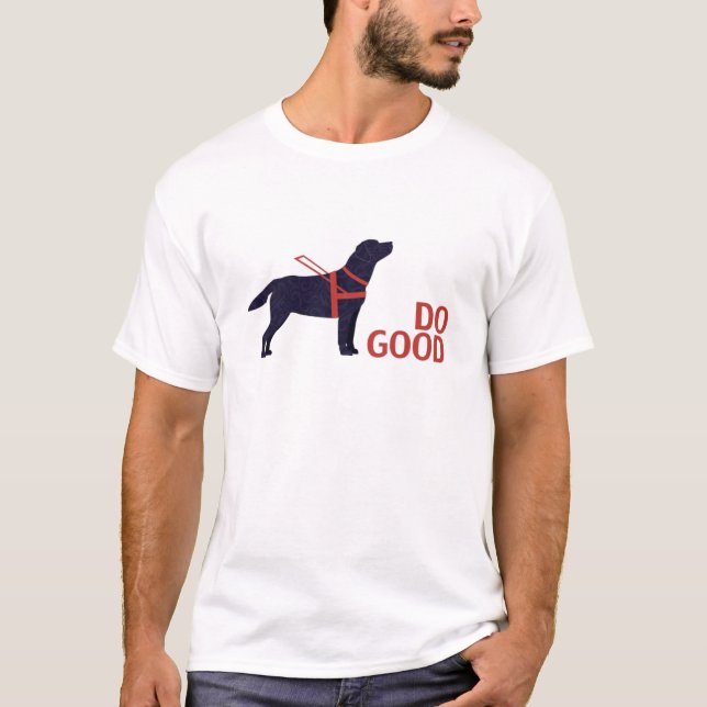 T-shirt Do Good - Service Chig - Black Lab (Devant)