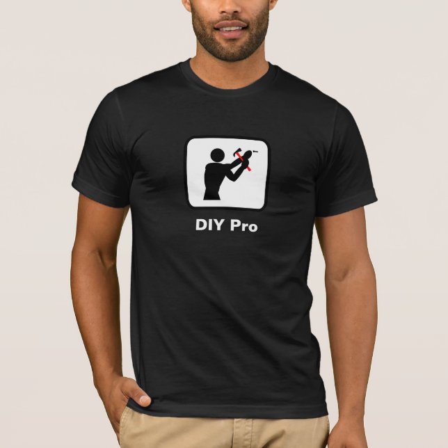 T-shirt do-it-yourself Pro (foncé) (Devant)