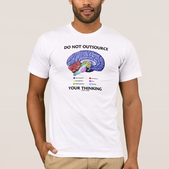 T-shirt Do Not Outsource Your Thinking (Devant)