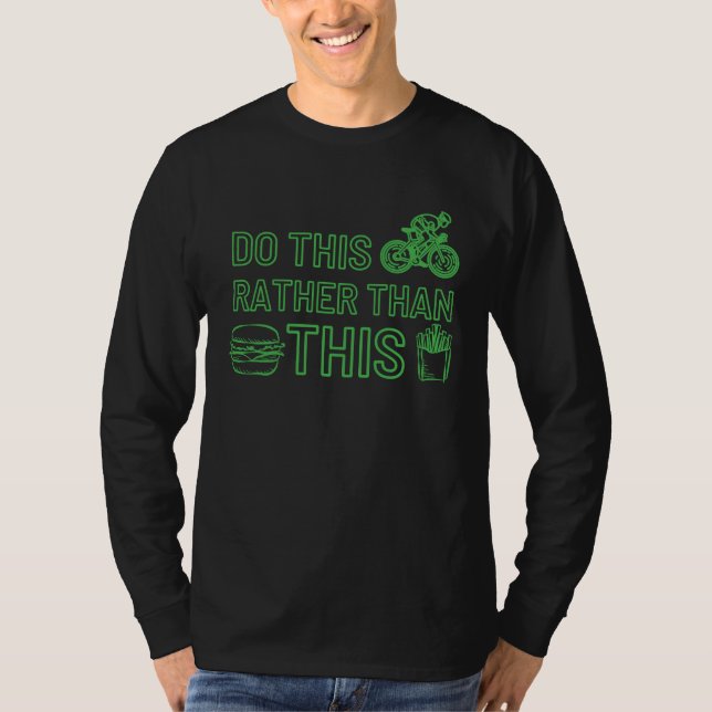 T-shirt Do Sports Rather then Fast Food Motivational (Devant)