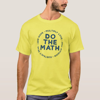 T-shirt Do The Math X Love Ajouter Hope Slogan Cadeau Ukra