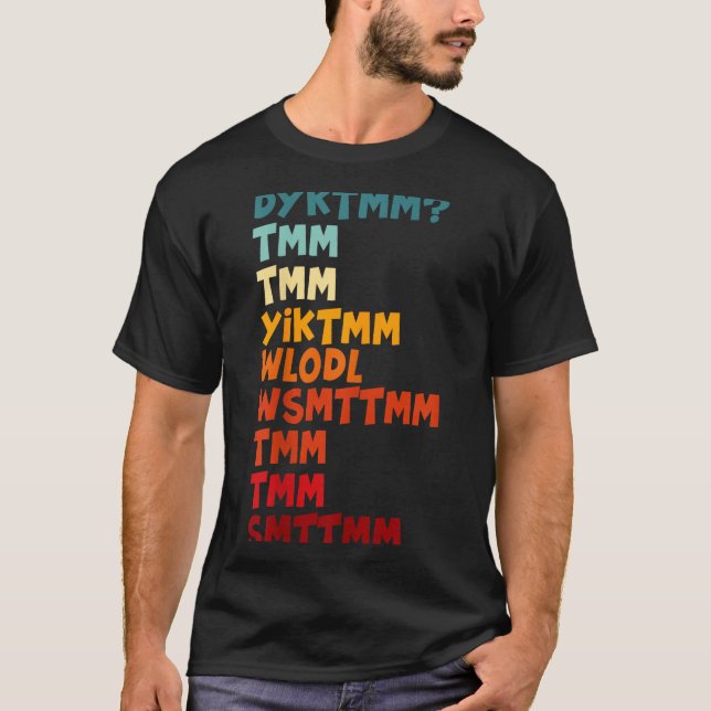 T-shirt Do You Know The Muffin Man Dyktmm Nostalgia Funny  (Devant)