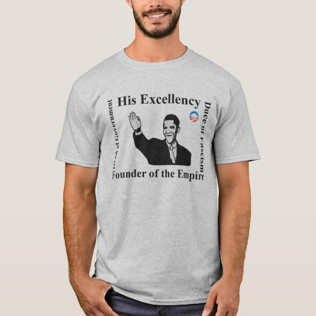 T-shirt d'Obama Mussolini (Devant)