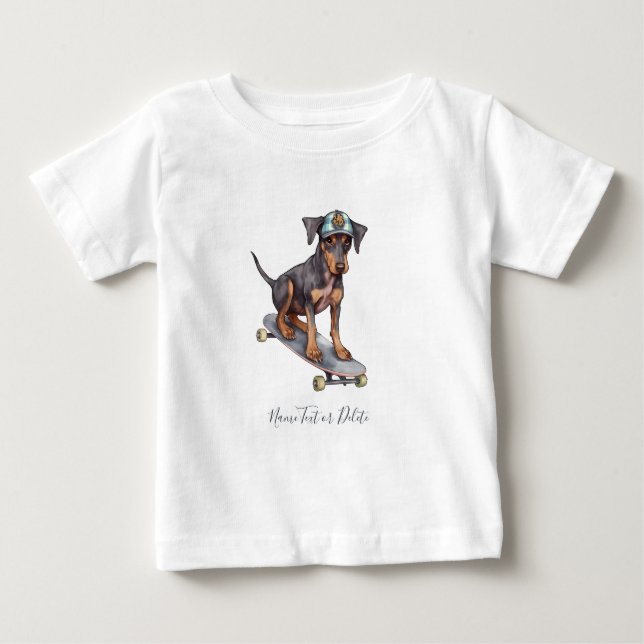 T-shirt Doberman Aquarelle (Devant)