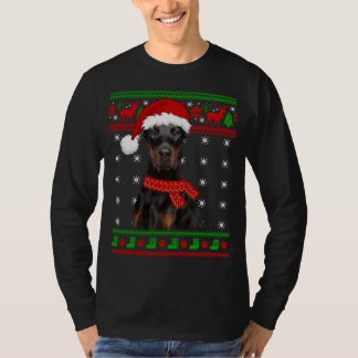 T-shirt Doberman Chien moche Sweater Noël Chien chiot Aime