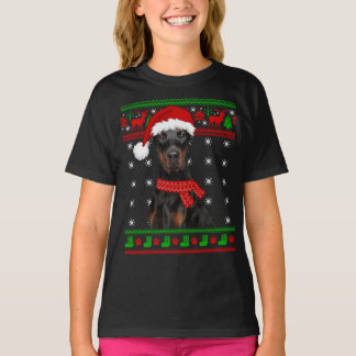 T-shirt Doberman Chien moche Sweater Noël Chien chiot Aime
