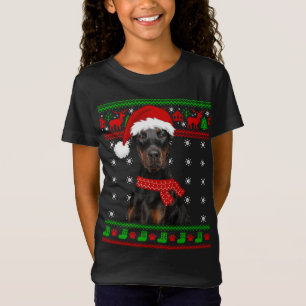 T-Shirt Doberman Chien moche Sweater Noël Chien chiot Aime