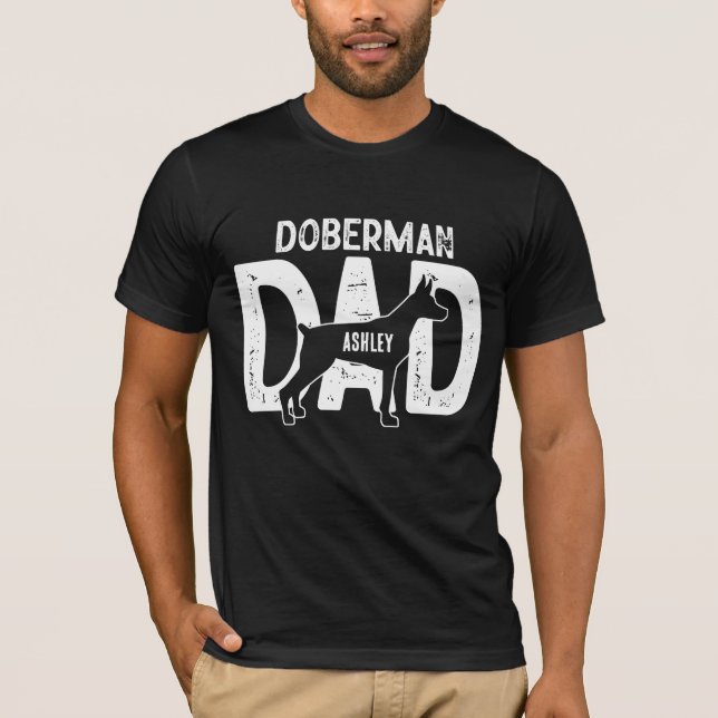 T-shirt Doberman Chien Papa Chien Chien Papa (Devant)