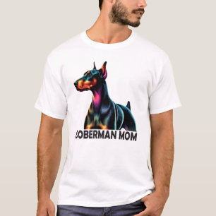 T-shirt Doberman Colorful Maman