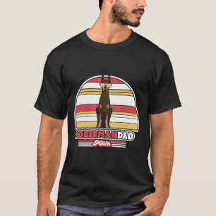 T-shirt Doberman Dad Retro Style