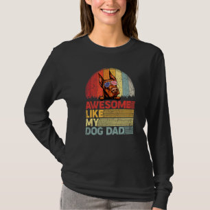 T-shirt Doberman Distorti Awesome Comme Mon Père Chien