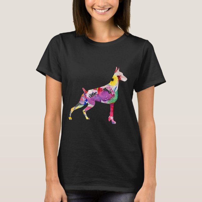 T-shirt Doberman Doberman Doberman Doberman Funny Doberman (Devant)