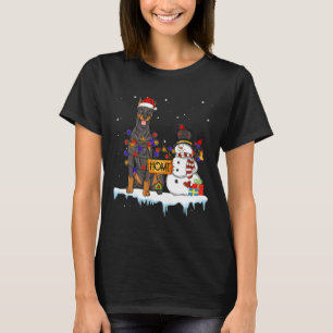 T-shirt Doberman Doberman Pinscher Chien Noël