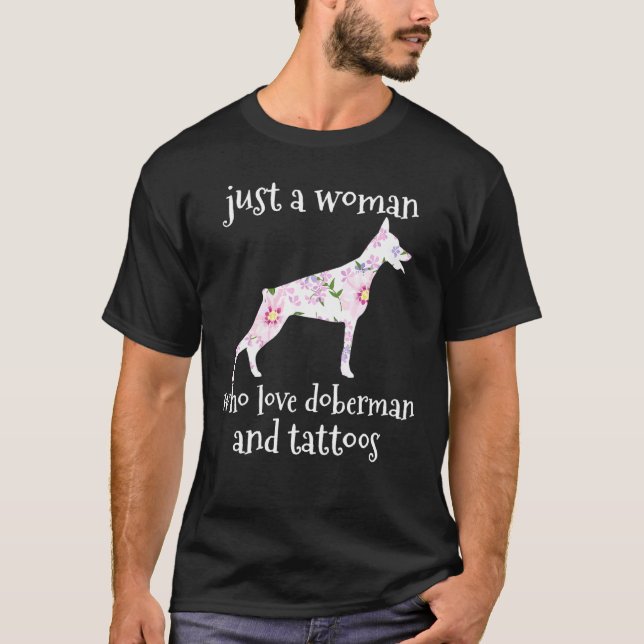 T-shirt Doberman Dog Tattoo Arts (Devant)