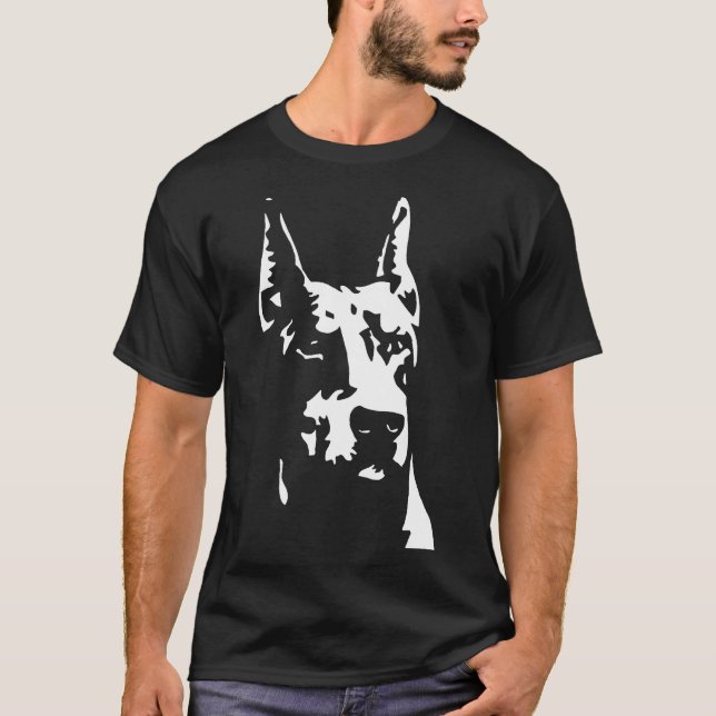 T-shirt Doberman Dog  Tee (Devant)