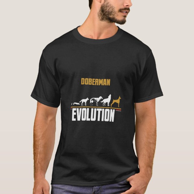 T-shirt Doberman Dogs Evolution (Devant)