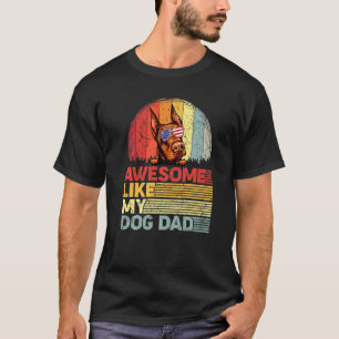 T-shirt Doberman en détresse Incroyable comme mon père de