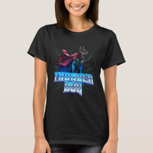 T-shirt Doberman en tant que Dieu du Tonnerre et de la Fou