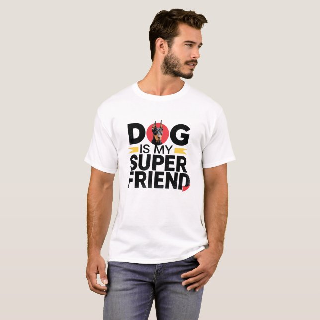 T-shirt Doberman Est Mon Ami (Devant entier)