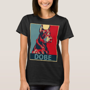 T-shirt Doberman esthétique Portrait Dobe Hope style T