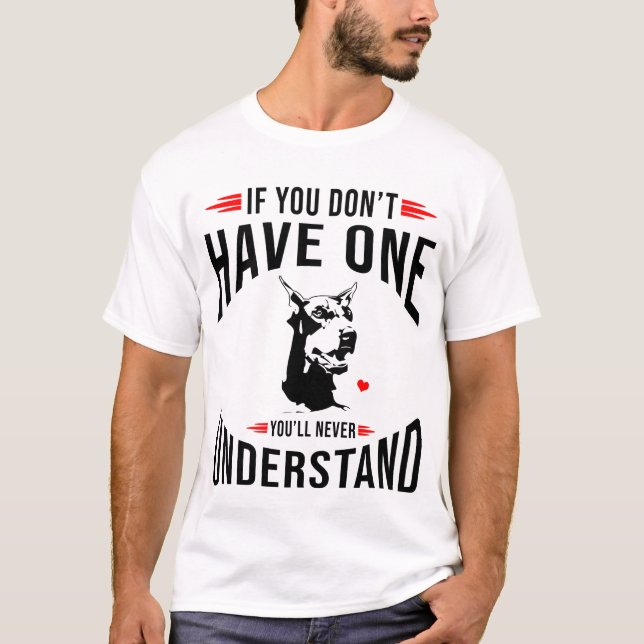 T-shirt Doberman Funny Sayings (Devant)