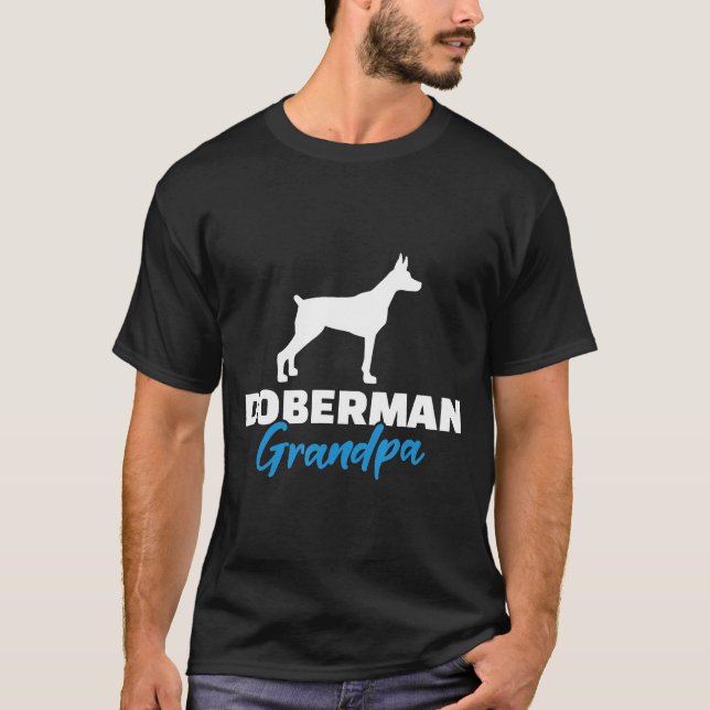 T-shirt Doberman Grandpa (Devant)