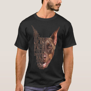 T-shirt Doberman Low Poly Chien Personne