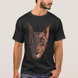 T-shirt Doberman Low Poly Chien Personne