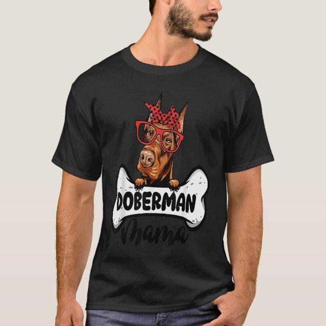 T-shirt Doberman Mama (Devant)
