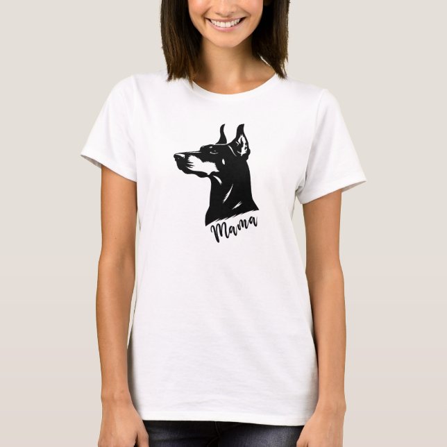 T-shirt Doberman Mama, Dobe Maman (Devant)