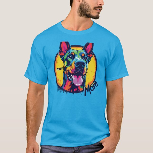 T-shirt Doberman Maman (Devant)