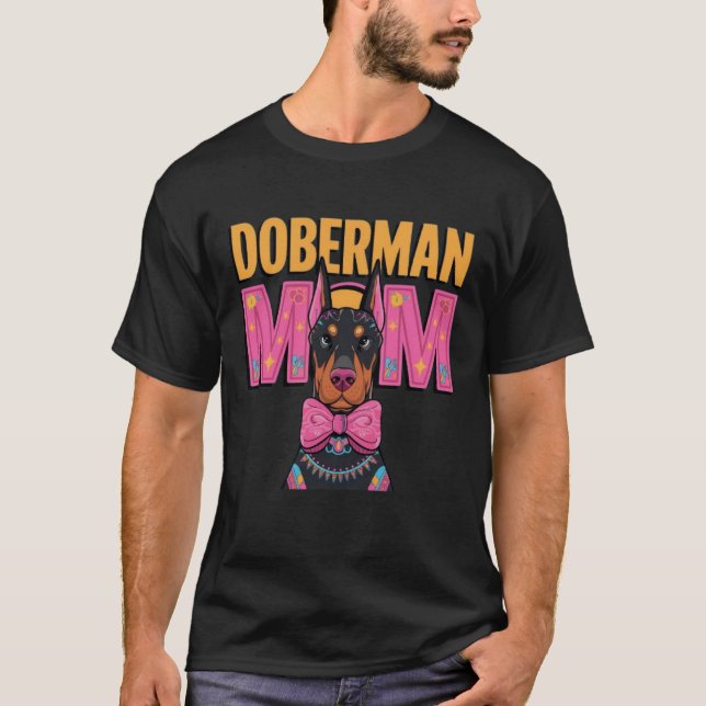 T-shirt Doberman Maman (Devant)