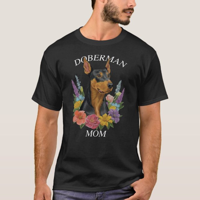 T-shirt Doberman Maman (Devant)
