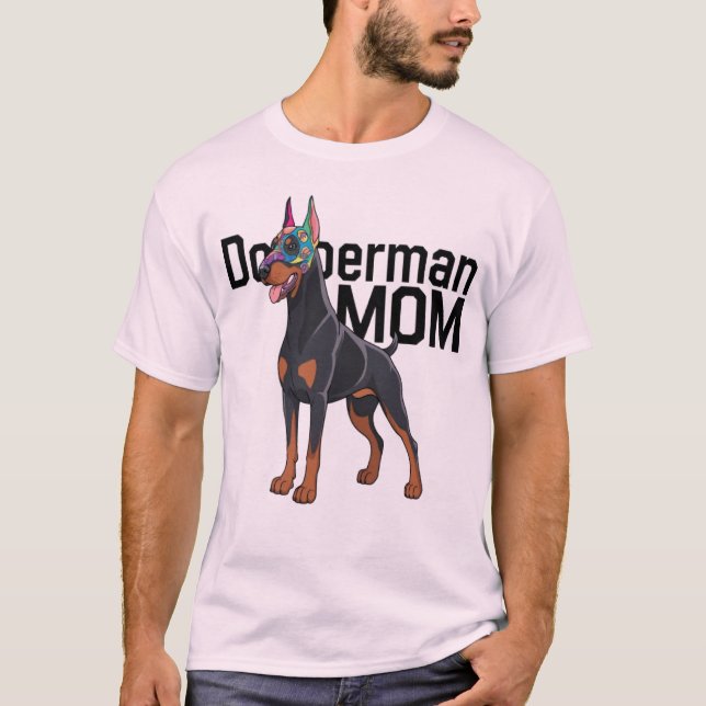 T-shirt Doberman Maman (Devant)